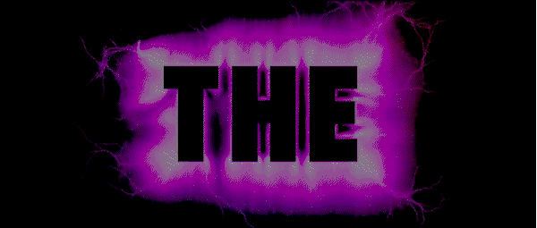 Générique animé du film Enter the Void de Gaspard Noé, avec typographies clignotantes, couleurs vives et noms en majuscules qui explosent à l’écran.